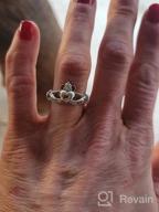 картинка 1 прикреплена к отзыву Ирландское кольцо Кладдах - премиум обтянутая толстым слоем 925 серебра обручальное кольцо. от John Wood
