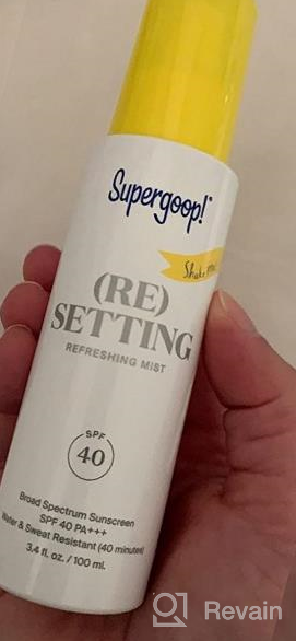img 1 attached to Supergoop! (Re)Setting Refreshing Mist - SPF 40 PA+++ Facial Mist With Pollution Filtering - Sets Makeup, Refreshes UV Protection And Provides Natural Scent - 1 Fl Oz review by Richard Cummings