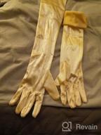 img 1 attached to Long Satin Finger Gloves For Women'S Evening Party - 21 Inch In Black And White review by Ryan Mosqueda