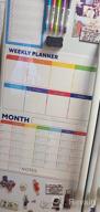img 1 attached to Get Organized Every Day With Our 3-Piece Magnetic Whiteboard Calendar Set For Fridge - Monthly, Weekly, And Daily Planner With Grocery List, 5 Markers, And Eraser review by Dave Sidhu