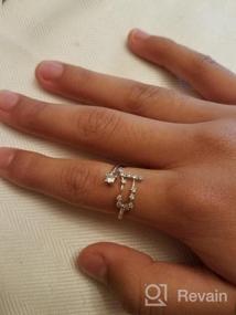 img 5 attached to Shine Like The Stars: EleQueen'S 925 Silver Zodiac Constellation Ring Collection