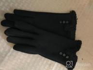 img 1 attached to Women'S Touchscreen Texting Winter Warm Fleece Lined Gloves review by Josh Fox