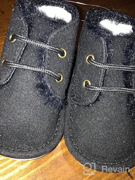 img 1 attached to 👟 Meckior Winter Newborn Anti-Slip Prewalker Boys' Shoes: Stylish and Safe Footwear for Your Little Ones review by Saradhi Suter