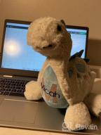 img 1 attached to 15" TCBunny Baby Dinosaur Plush Toy For Bedtime - Stephan The Grey Stegosaurus review by Christine Vargas
