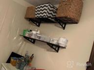 img 1 attached to Maximize Garage Space With FLEXIMOUNTS 1X4Ft Wall Mounted Storage Shelves - 2 Pack review by Cody Clark