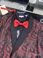 img 1 attached to COOFANDY Mens Floral Tuxedo Jacket Paisley Shawl Lapel Suit Blazer Jacket For Dinner,Prom,Wedding review by Paul Mac