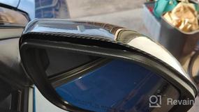 img 5 attached to Ford Explorer 2022 2021 2020 Накладки на боковые зеркала заднего вида - Flash2Ning Узор из углеродного волокна ПЛАСТИК Внешний аксессуар Спортивная спортивная отделка, 1 пара, набор из 2 шт.