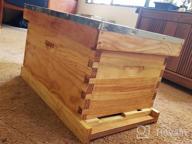 img 1 attached to Wax Coated Langstroth Medium/Super Box With Frames And Foundation: Ideal For Beekeeping (8-Frames) review by Greg Lockhart