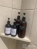 img 1 attached to Refillable Hand Soap Dispenser Set - 2Pcs 10.1Oz Press Pump Bottles For Home & Hotel Use review by Nick Reddy