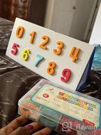 картинка 1 прикреплена к отзыву Fun Learning With CHUCHIK ABC Magnetic Number Set For Kids And Toddlers: Foam Magnets, White Board, Pens, And Eraser In 5 Vibrant Colors от Phillip Brown