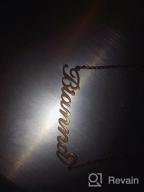 img 1 attached to Personalized Rose Gold Name Necklace - Custom-made Jewelry for Women, Girls, and Couples - LoEnMe Gift+ review by Melissa Welter