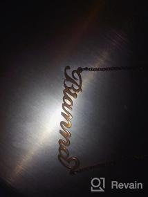 img 7 attached to Personalized Rose Gold Name Necklace - Custom-made Jewelry for Women, Girls, and Couples - LoEnMe Gift+