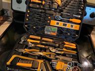 img 1 attached to 228 Piece Socket Wrench Auto Repair Tool Set Hand Tool Kit With Plastic Toolbox Storage Case - DEKOPRO review by Kartik Starks