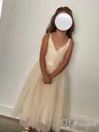 img 1 attached to Stunning Lace A-Line Flower Girl Dress For Weddings And Pageants By Glamulice review by Robert Lewis