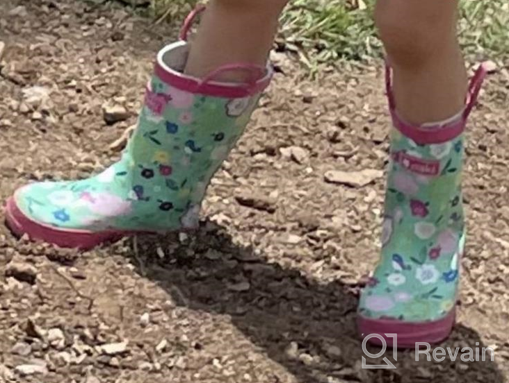 img 1 attached to OAKI Rubber Boots with Handles: Durable Toddler Boys' Outdoor Shoes review by Muharik Khalifa