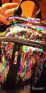 img 1 attached to Sparkling Mini Sequin Backpack: 11" Small Bag For Girls, Women, And Ladies review by Jeff Pettis