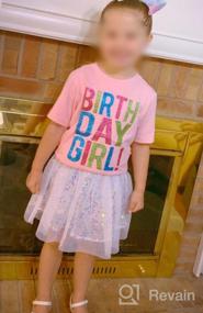 img 5 attached to Toddler T Shirt with White Sleeves – Girls' Clothing for Tops, Tees, & Blouses, Ideal for Birthday Celebrations