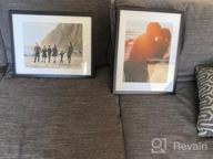 img 1 attached to 11X14 Gallery Wood Photo Frame Set For Customizable Wall Display - Rustic Brown, 8X10 Matting Included (Pack Of 4) review by Craig Pham