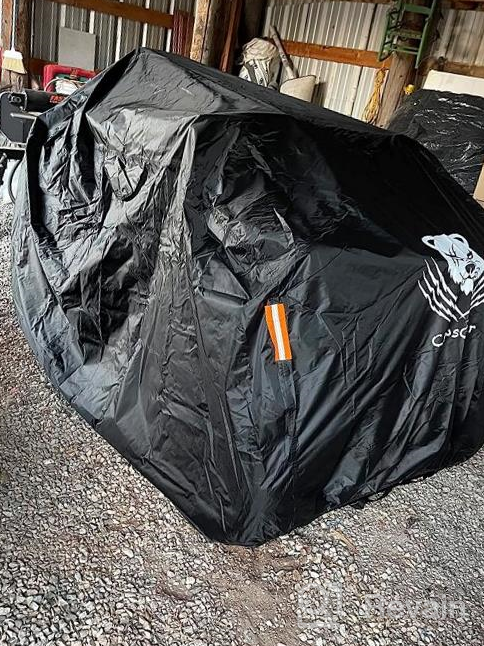 img 1 attached to Heavy Duty Waterproof Outdoor ATV Cover XXL 89" - 420D Oxford Cloth, Anti-Fade UV Protection For Kawasaki Yamaha Suzuki Honda Polaris Can Am review by Ickey Case
