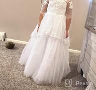img 1 attached to 👗 White Girls' Clothing for Communion: First Communion Dresses – The Perfect Choice review by Gary Zielinski