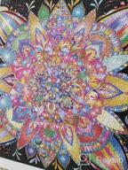 img 1 attached to 1000 Piece Mandala Jigsaw Puzzle - Creative Colorful Black Fantasy Bgraamiens Color Challenge Puzzle review by Noel Pilla