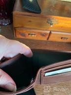 img 1 attached to Kolossus Wallet For Men, Full Grain Leather, Minimalist Slim, RFID Blocking, Billfold With 6 Card Slots (Black) review by Michael Reese