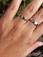 картинка 1 прикреплена к отзыву Бейдодо Серебряные кольца солнца и луны с гравировкой I Love You Персонализированные парные свадебные обручальные кольца - Регулируемые совпадающие кольца от Jay Elmo