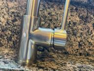 img 1 attached to Upgrade Your Kitchen With GAPPO'S Commercial Solid Brass Matte Black Faucet With Pull-Down Sprayer review by Alex Pollard