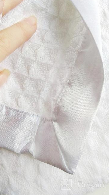 img 1 attached to White Christening Baptism Receiving Blanket For Newborns - Unisex Baby Shawl With Embroidered Cross - Ideal For Boys And Girls By Booulfi review by Bobby Washburn