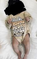 img 1 attached to 🎃 Pumpkin Sweatshirt Romper: Oversized Long Sleeve Onesie for Baby Halloween Outfit - Girl/Boy | Fall Baby Clothes review by Howie Broyles