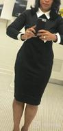 картинка 1 прикреплена к отзыву Homeyee Ladies' Turn-Down Collar Celebrity Business Bodycon Dress For Enhanced SEO от Richard Dean