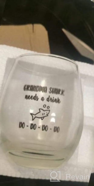 img 1 attached to Get Your Baby Shark Fix With This Hilarious Stemless Wine Glass - Perfect Gift For Your Loved Ones! review by Robert Byrd