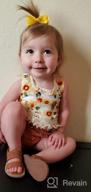 img 1 attached to Adorable Backless Sunflower Romper Set For Trendy Baby Girls! review by Theresa Brown