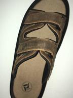 img 1 attached to Propet Mens Slide Sandal Brown Men's Shoes review by Gordie Johnson