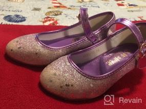 img 7 attached to ALPHELIGANCE Sparkly Mary Jane Flats - Princess Dress Shoes for Girls