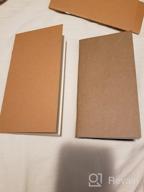 картинка 1 прикреплена к отзыву Set Of 3 Blank Travelers Notebook Inserts - 192 Thick Unlined Sketch Pages, Standard 4.25"X8.25 от Duane Mann