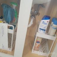 img 1 attached to Maximize Your Space With The SOLEJAZZ 2 Tier Under Sink Organizer And Storage - Perfect For Bathroom And Kitchen Cabinets! review by Hunter Feerey