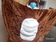 img 1 attached to Unisex Plush Sherpa Animal Hoodie Blanket Sweatshirt With Pocket For Adults, Kids, And Families By NEWCOSPLAY - Stay Cozy And Fashionable review by Megan Davis