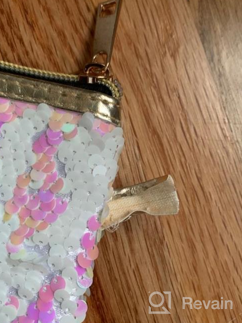 img 1 attached to Sparkly Sequin Envelope Handbag For Women: Reversible Glitter Paillette Party Clutch & Makeup Bag With Cosmetic Pouch By Ayliss review by Bill Maki