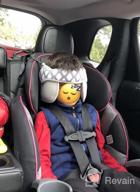 img 1 attached to Say Goodbye To Car Seat Discomfort With KAKIBLIN Adjustable Toddler Head Support Band In Blue review by Richard Cheng