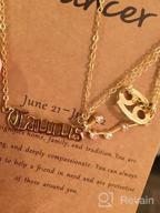 img 1 attached to 14K Gold Plated 12 Constellation Necklaces - Exquisite Zodiac Sign Jewelry For Women Girls, Perfect Birthday Gift! review by Chris Crawford
