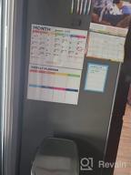 img 1 attached to Get Organized Every Day With Our 3-Piece Magnetic Whiteboard Calendar Set For Fridge - Monthly, Weekly, And Daily Planner With Grocery List, 5 Markers, And Eraser review by Damon Mertz