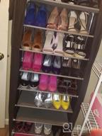 img 1 attached to Keep Your Shoes Organized And Dust-Free With UDEAR'S 9-Tier Shoe Rack In Grey review by Kyle Cross
