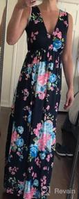 img 6 attached to Women'S Summer Floral Maxi Dress - Sherosa V Neck Sleeveless Casual Printed