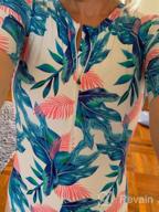 img 1 attached to Aleumdr Women'S Printed Swimsuit: Zip Front, Half/Long Sleeve - S-XXL review by Roy Bush