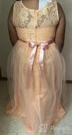 img 1 attached to Enchanting Flower Princess Tulle Formal Pageant Dresses for Girls review by Shannon Smith