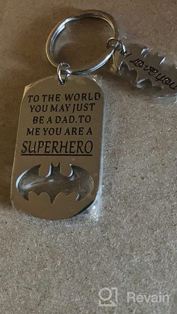 img 1 attached to 🦸 Superhero-Inspired Keychain: Perfect for Anniversaries, Valentines, and Christmas! review by Tim Purdie