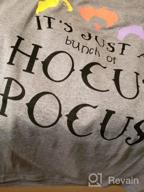img 1 attached to Halloween Fun: JINTING 'Just A Bunch Of Hocus Pocus' T-Shirt For Women! review by Peter Cruz