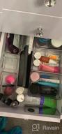 img 1 attached to 28-Piece Drawer Organizer Set By SMARTAKE - Non-Slip Silicone Pads, 4-Sized Trays For Makeup, Jewelry, Utensils - Perfect Storage Solution For Bedroom Dresser, Office, And Kitchen (Black) review by Dominic Ceo