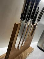 картинка 1 прикреплена к отзыву Organize Your Kitchen With Uniharpa'S Double-Sided Magnetic Knife Block - Strong & Safe Holder Rack With Anti-Slip Feet от Devin Perry